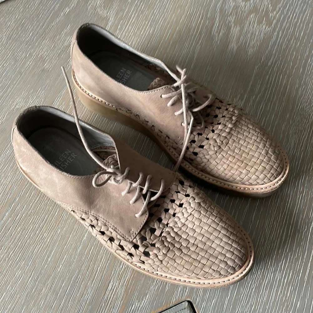 Eileen Fisher platform loafers, size 6